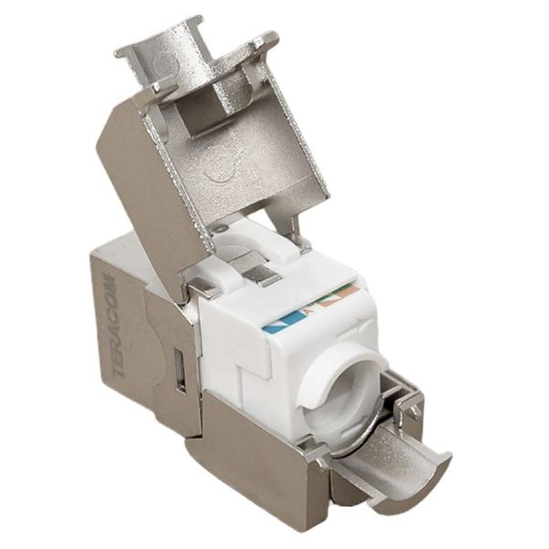 Модуль Keystone TERACOM CS Cat.6A экранированный STP 110 IDC 180 градусов самозажимной (Toolless)|TRCS-KSTN-T180D-6ASTP| EKF — миниатюра 10