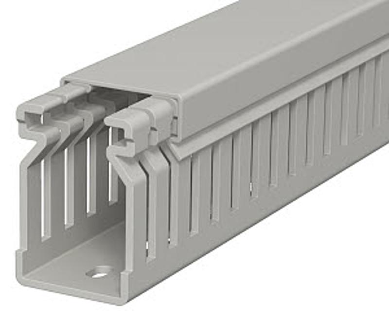 Распределительный кабельный канал LK4 40x25x2000 мм (ПВХ,серый) (LK4 40025) | 6178010 | OBO Bettermann — миниатюра 2