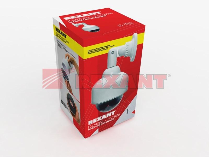 Муляж камеры уличный, купольный, белый | 45-0200 | REXANT — миниатюра 2