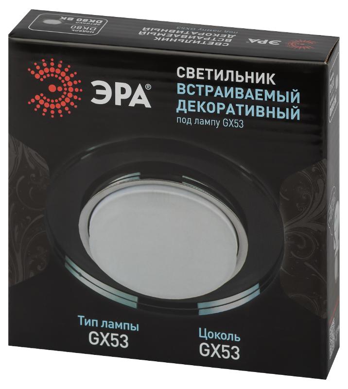 Светильник точечный встраиваемый под лампу DK80 13Вт GX53 черный | Б0019577 | ЭРА — миниатюра 2