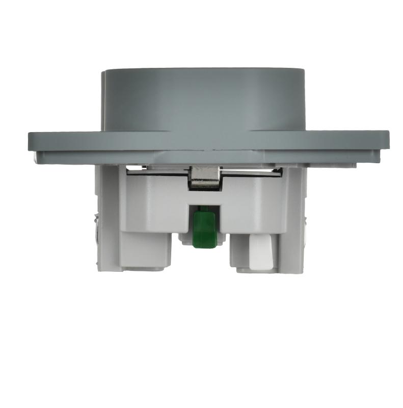 FLITE Розетка 2-ая с заземлением со шторками быстрозажимные клеммы 16А РСш12-1-К-ФлС серый | FI-R24C-16-1-K03 | IEK — миниатюра 4