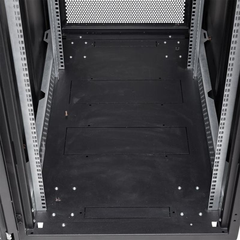Шкаф напольный 19" TERACOM PRO 42U600х1000 мм двери перфорированная сзамком-ручкой и перфорированная чёрный | TRP-NTC-4261-65B | EKF — миниатюра 13