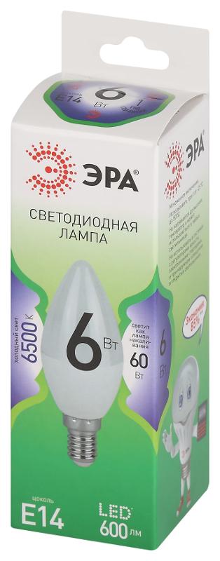 Лампа светодиодная  GREEN LINE LED B35-6W-865-E14 GL E14 6 Вт свеча холодный свет | Б0067124 | ЭРА — миниатюра 5