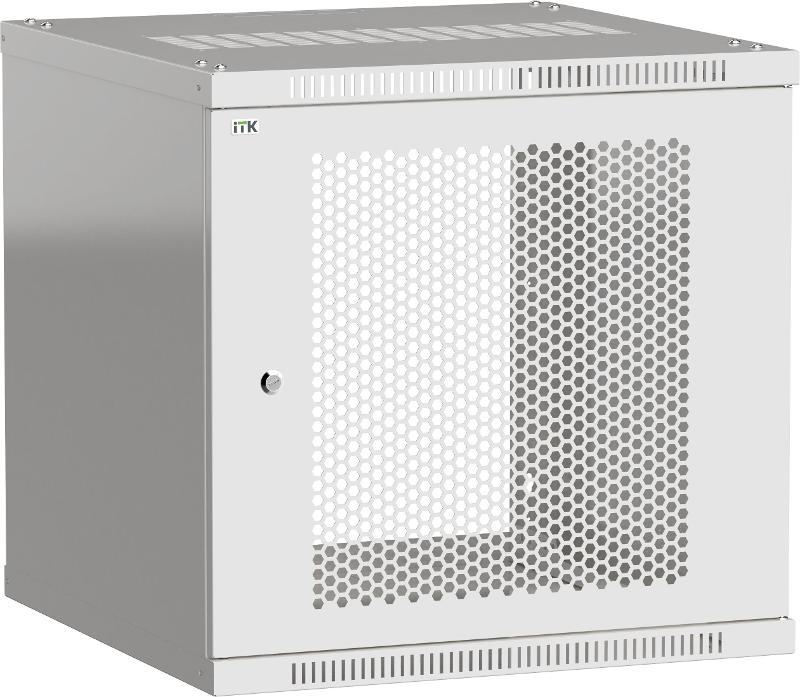 Шкаф LINEA WE 9U 600x650мм дверь перфорированная серый | LWE3-09U67-PF | ITK — ITK