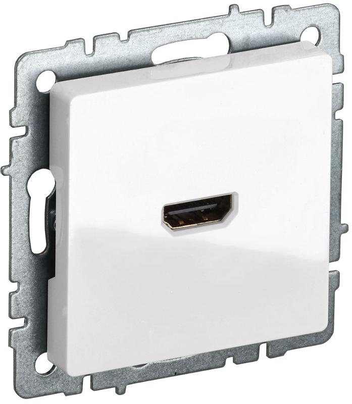 BRITE Розетка HDMI РHDMI-0-БрБ белый  | BR-H10-K01 | IEK — миниатюра 1