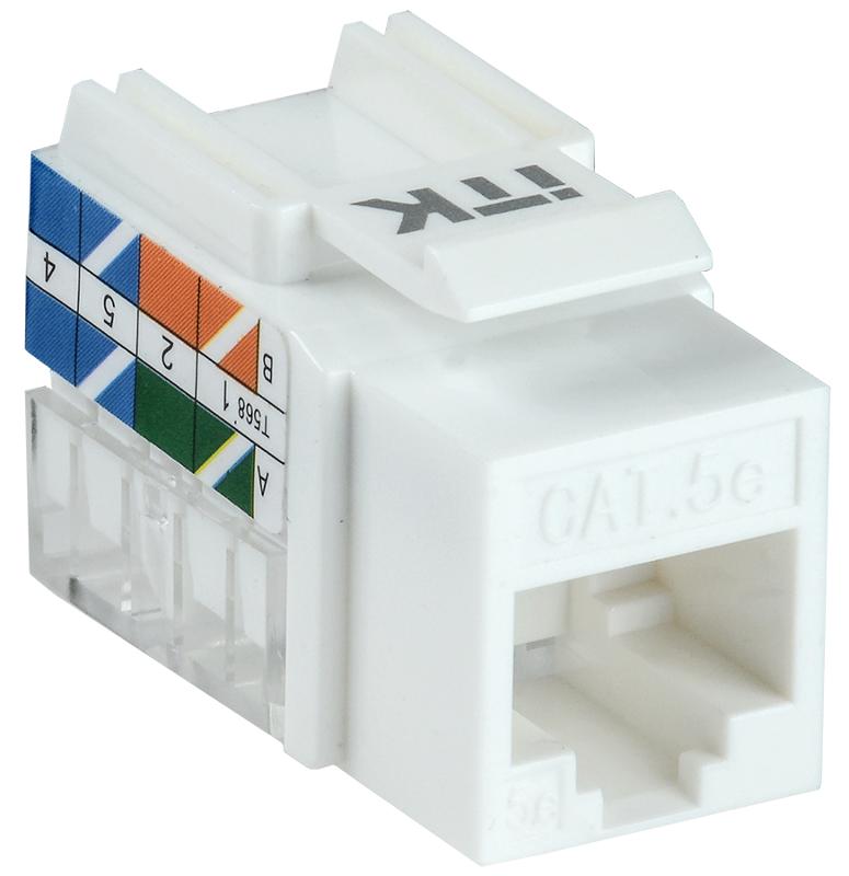 Модуль Keystone Jack кат. 5E UTP 110 IDC 90 град. | CS1-1C5EU-11 | ITK — ITK