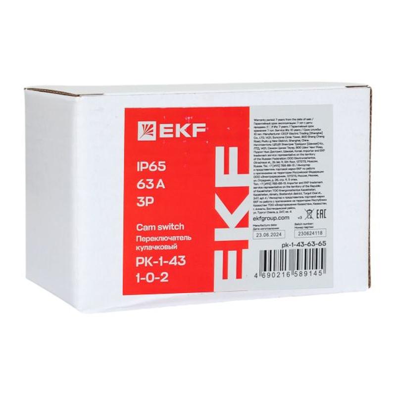 Переключатель кулачковый ПК-1-43 63А 3P «1-0-2» IP65 | pk-1-43-63-65 | EKF — миниатюра 9