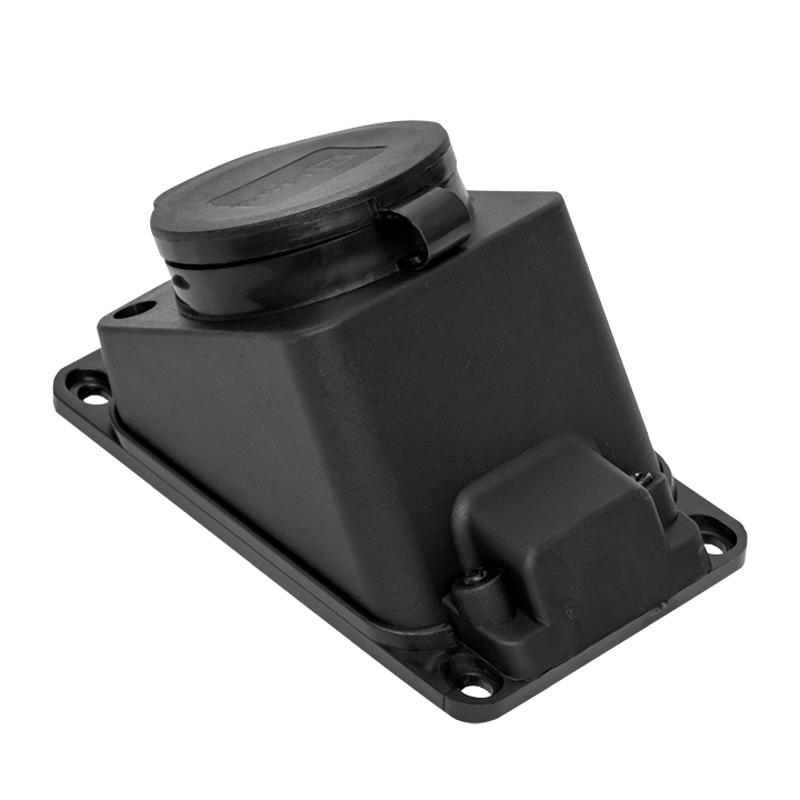 Розетка настенная с защитной крышкой каучуковая наклонная 230В 2P+PE 16A IP44 EKF PROxima|RPS-019-16-230-44|EKF — миниатюра 8