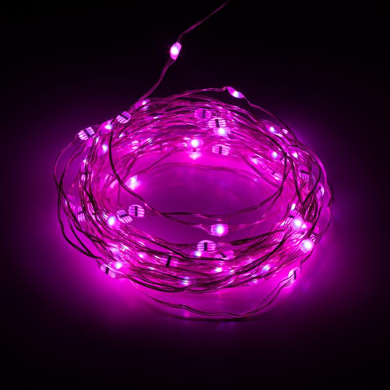 Гирлянда Нить ЕGNIG - PU с пультом, RGB, 5 м, 220 V, с таймер, с музыкой, управляемая, IP20 | Б0055994 | ЭРА — миниатюра 3