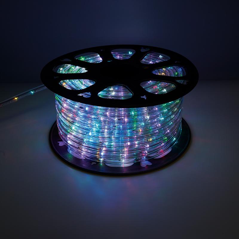 Дюралайт светодиодный LED-R2W 2-х жильный, RGB 1,44Вт/м 24LED/м 50м 230V | 41031 | Feron — миниатюра 1