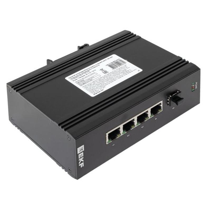 Промышленный неуправляемый коммутатор U-1GX/SFP-4GTP, 1 порт 1000Base-X SFP, 4 порта 10/100/1000Base-T(X) RJ45 c PoE, монтаж на динрейку TSX |TSX-U-1G — миниатюра 19