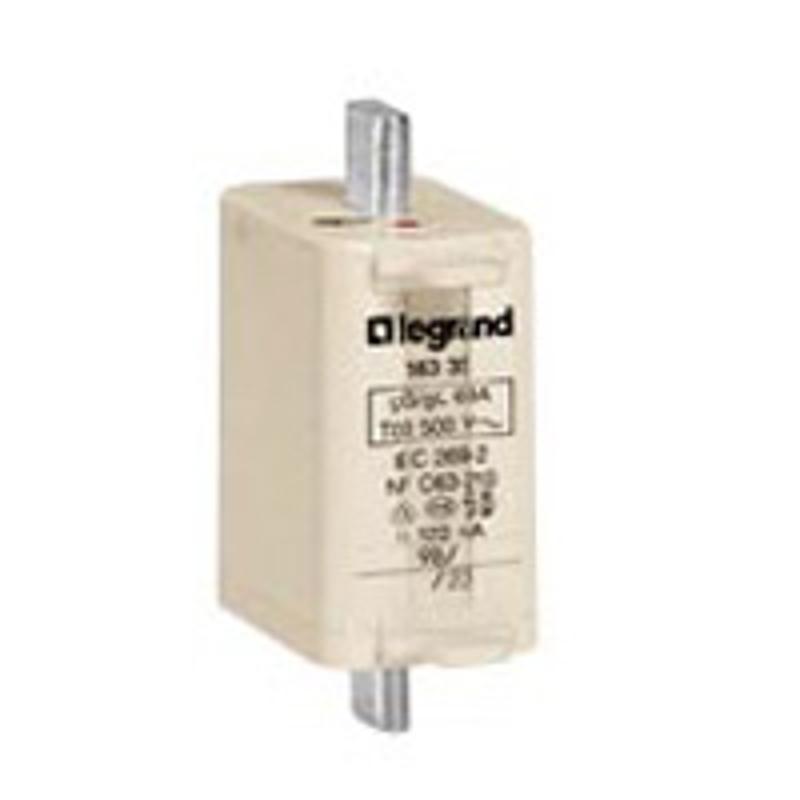 Предохранитель типа gG - размер 00 - с индикатором - 100 A | 016345 | Legrand — Legrand