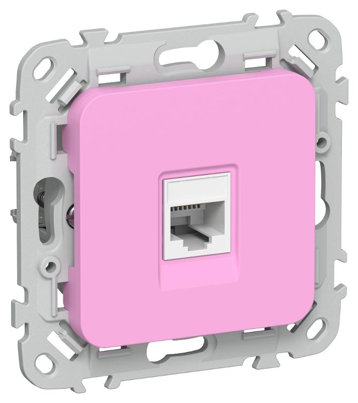 FLITE Розетка компьютерная RJ45 кат.6 UTP РК6-1-0-ФлПр пурпурный | FI-K12-2-K99 | IEK — IEK (ИЭК)