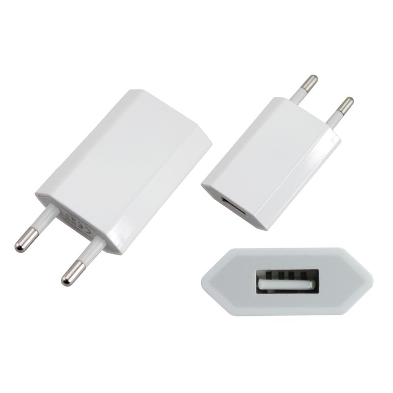 Сетевое зарядное устройство iPhone/iPod USB белое (СЗУ) (5 V, 1000 mA) | 18-1194 | REXANT — REXANT