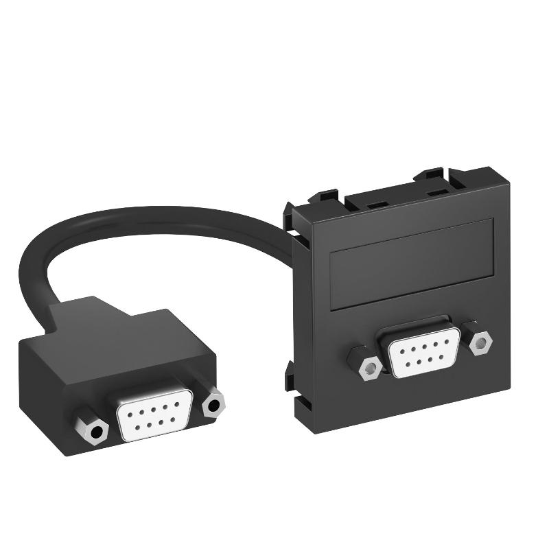 Мультимедийная рамка D-Sub9 Modul45 (черный) (MTG-DB9 F SWGR1) | 6104685 | OBO Bettermann — OBO Bettermann