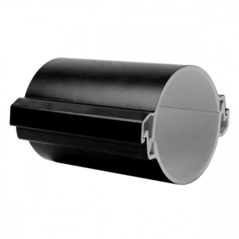Труба гладкая разборная ПВХ 110 мм (750Н), черная PROxima | tr-pvc-110-750-black | EKF — EKF