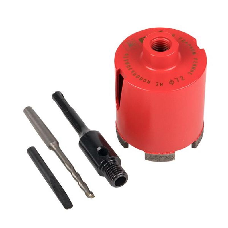 Коронка алмазная DCH-72 Laser M16 SDS-Plus EKF Expert | dch-72-m16 | EKF — EKF