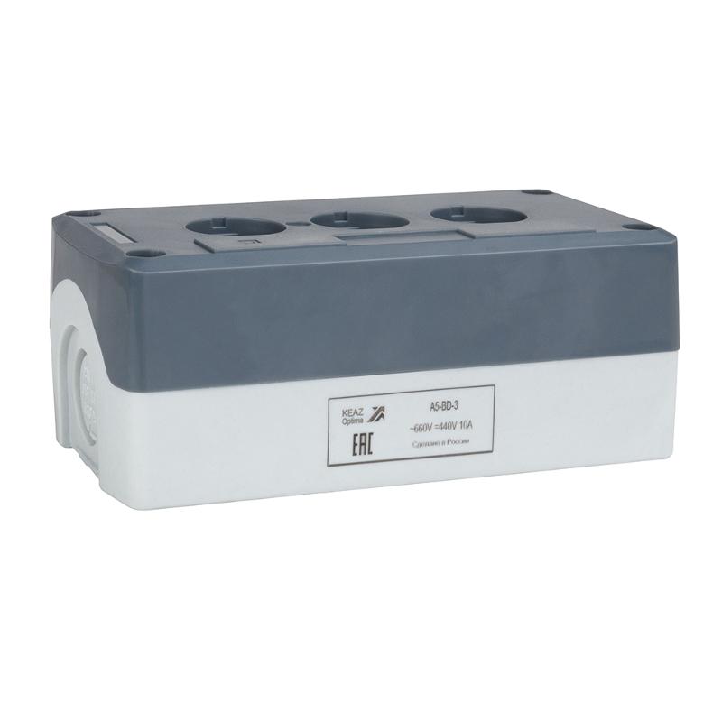 Корпус кнопочного поста OptiSignal D22 A5-BD-3 3 отв XALD03 |338520| КЭАЗ — фото 1 | Sento