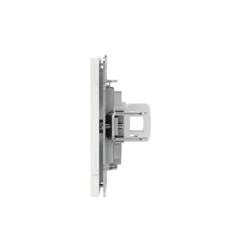 Компьютерная розетка RJ-45 без шторки, кат.5е одинарная, KANT, белая магнолия | 7000663 | DKC — миниатюра 4