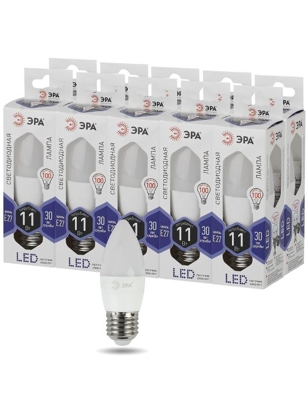 Лампа светодиодная LED 11Вт Е27 6500К smd B35-11w-860-E27 | Б0032985 | ЭРА — миниатюра 4