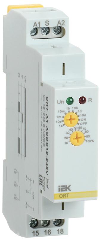 Реле задержки включения ORT. 1 конт. 12-240 В AС/DC  | ORT-A1-ACDC12-240V | IEK — IEK (ИЭК)