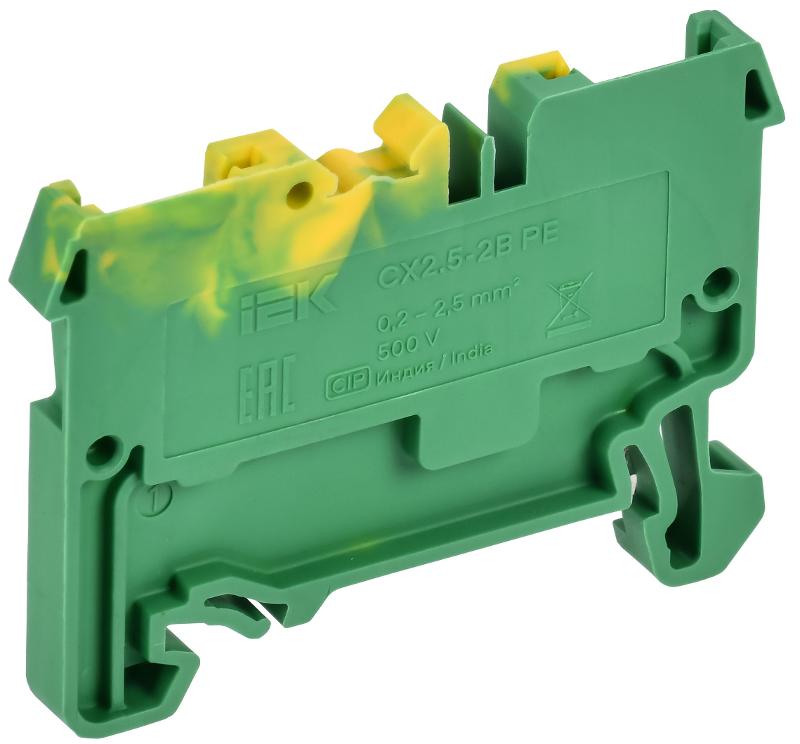 ARMAFIX Клемма пруж. CX2,5-2B PE 2,5мм2 зазем. | AF-CT41-06-02-K52-002 | IEK — миниатюра 2
