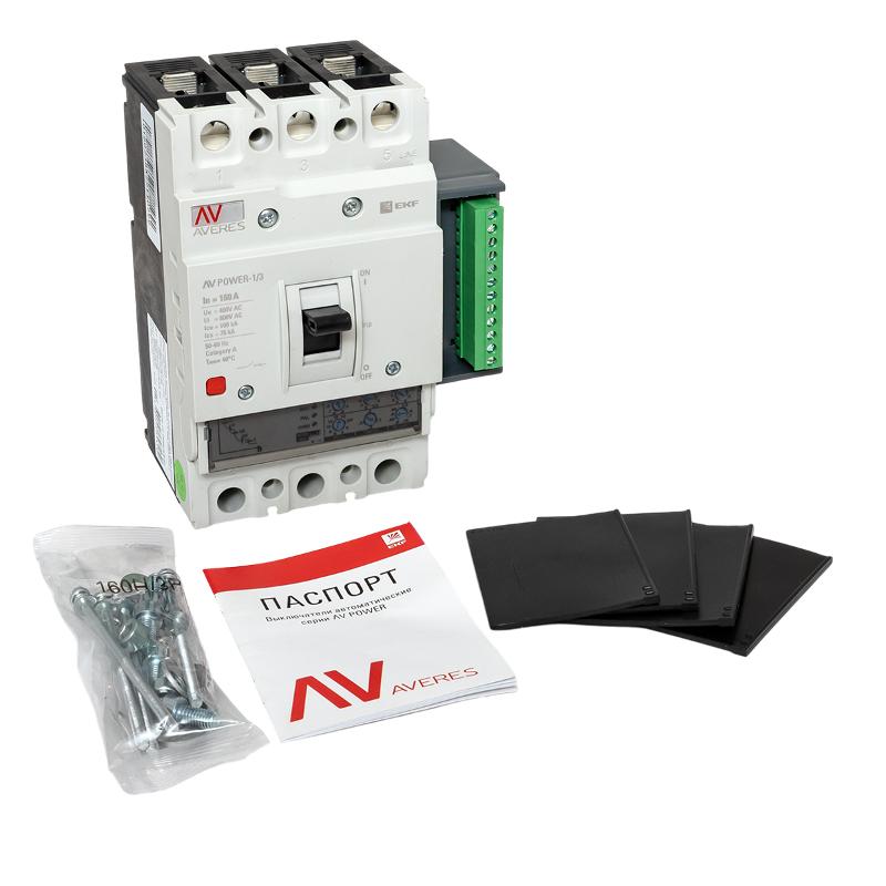 Выключатель автоматический AV POWER-1/3 160А 100kA ETU2.2 AVERES | mccb-13-160H-2.2-av | EKF — миниатюра 14