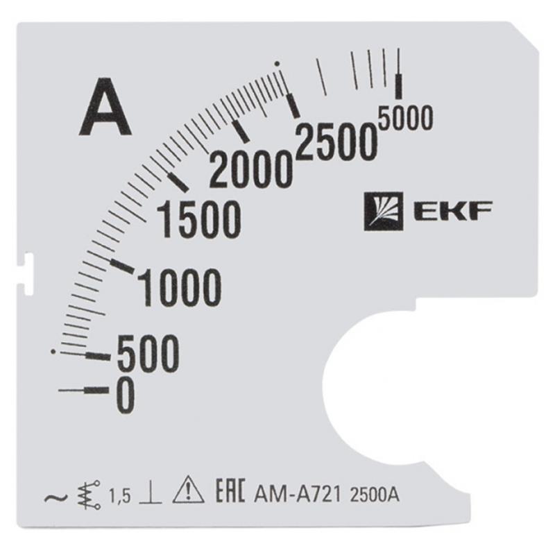 Шкала сменная для A721 2500/5А-1,5 EKF PROxima | s-a721-2500 | EKF — EKF