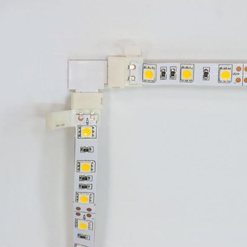 Комплект L коннекторов с соединителем для светодиодной ленты RGB  LD186  (5050/10мм) (мин упак 10шт) | 23133 | FERON — миниатюра 3