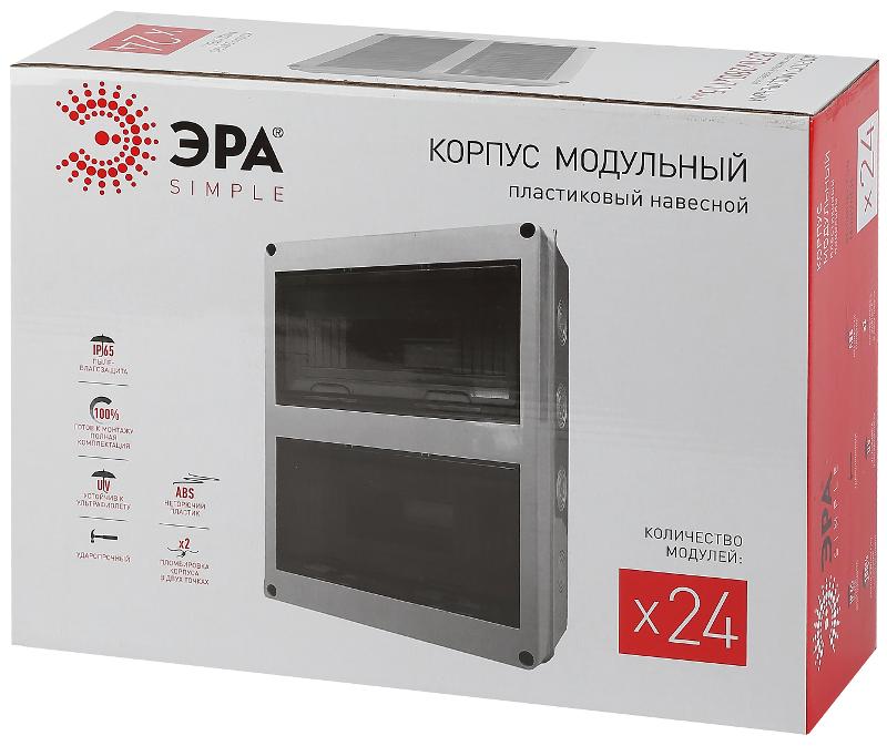 Бокс пластиковый навесной KMPN24 24 мод. IP65 | Б0046409 | ЭРА — миниатюра 2