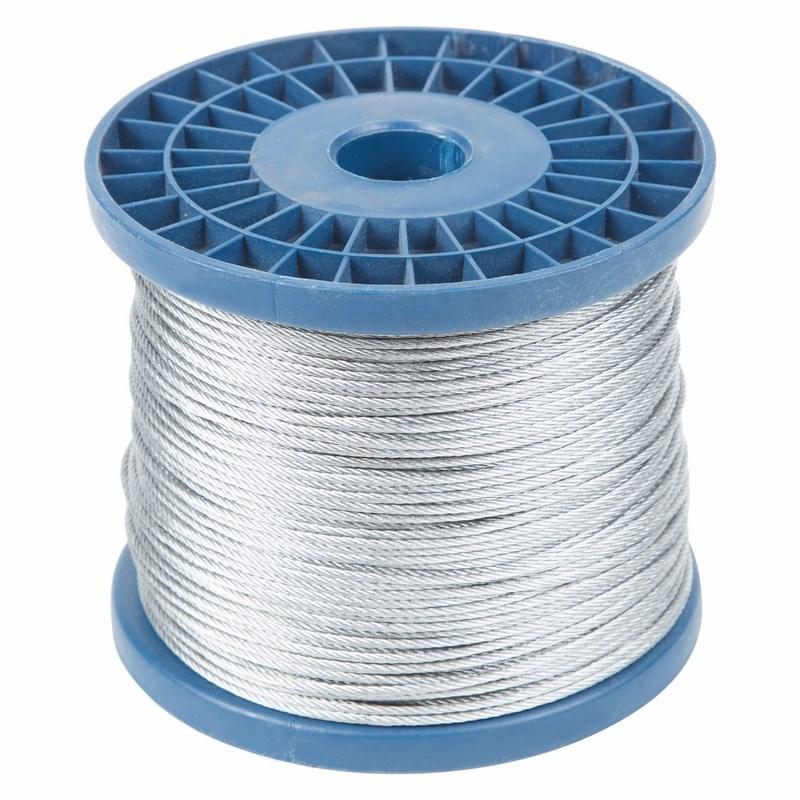 Трос стальной DIN 3055 (6x7) М2 (бобина 200 м) | 09-5520 | REXANT — REXANT