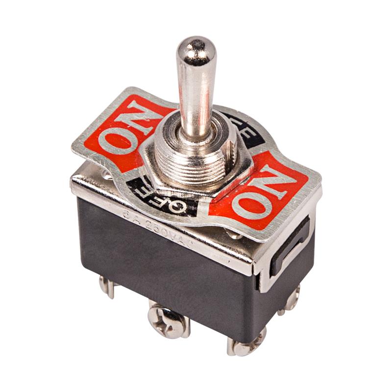 Тумблер 250V 15А (6c) ON-OFF-(ON) двухполюсный | 36-4171 | REXANT — фото 1 | Sento