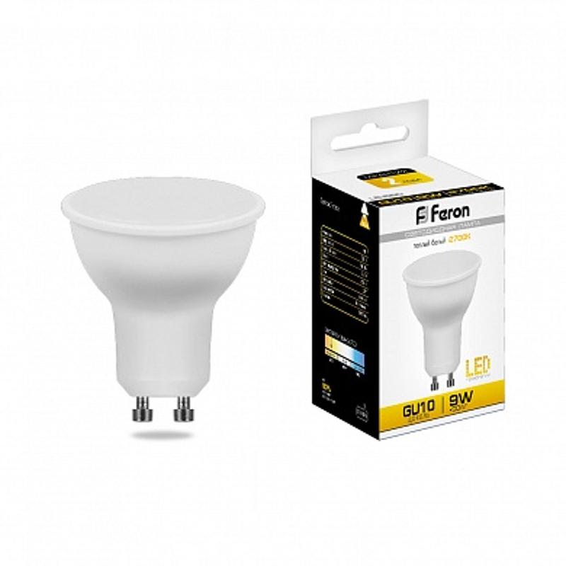 Лампа светодиодная LB-560 (9W) 230V GU10 2700K MR16 | 25842 | FERON — миниатюра 1