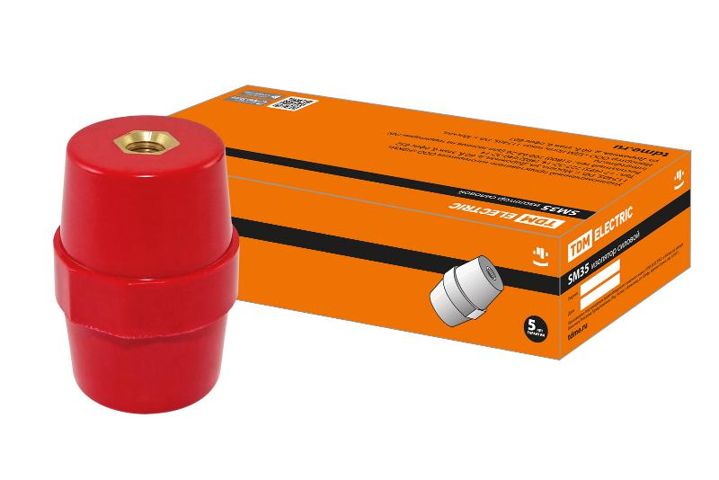 Изолятор SM35 силовой H35xD32xM10мм | SQ0807-0054 | TDM — TDM ELECTRIC