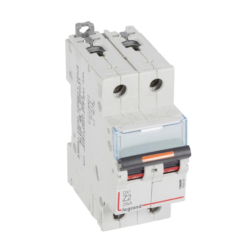 Выключатель автоматический двухполюсный DX3 2А Z 25кА | 409908 | Legrand — Legrand