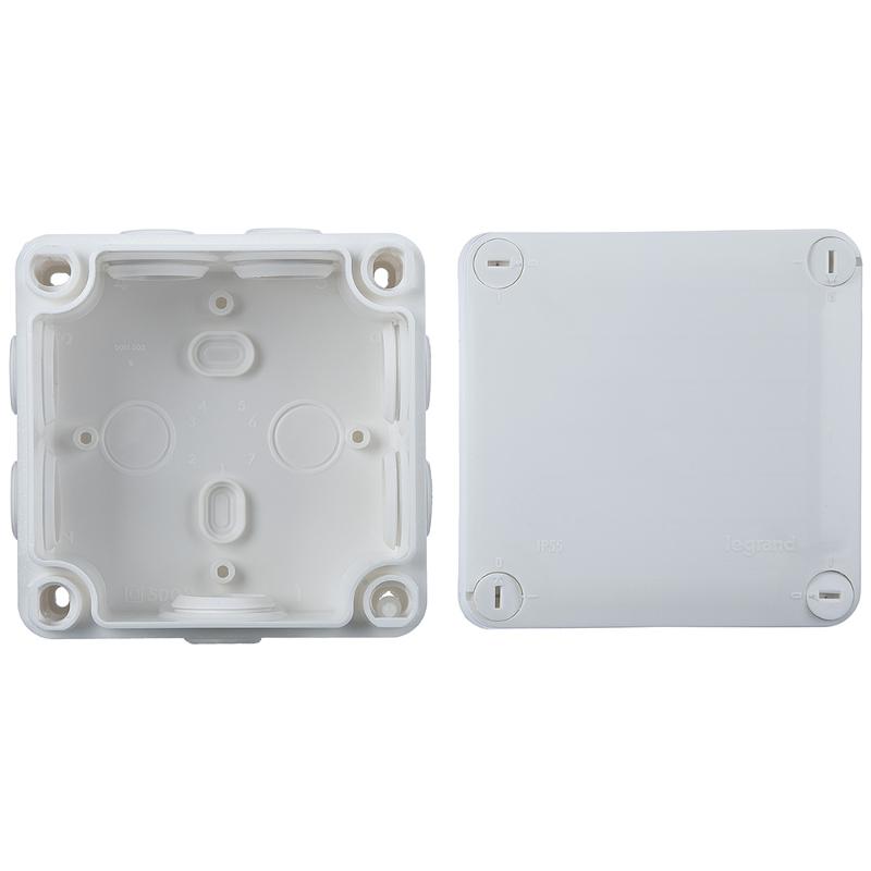 Plexo Коробка IP55 105х105х55мм бел — миниатюра 3