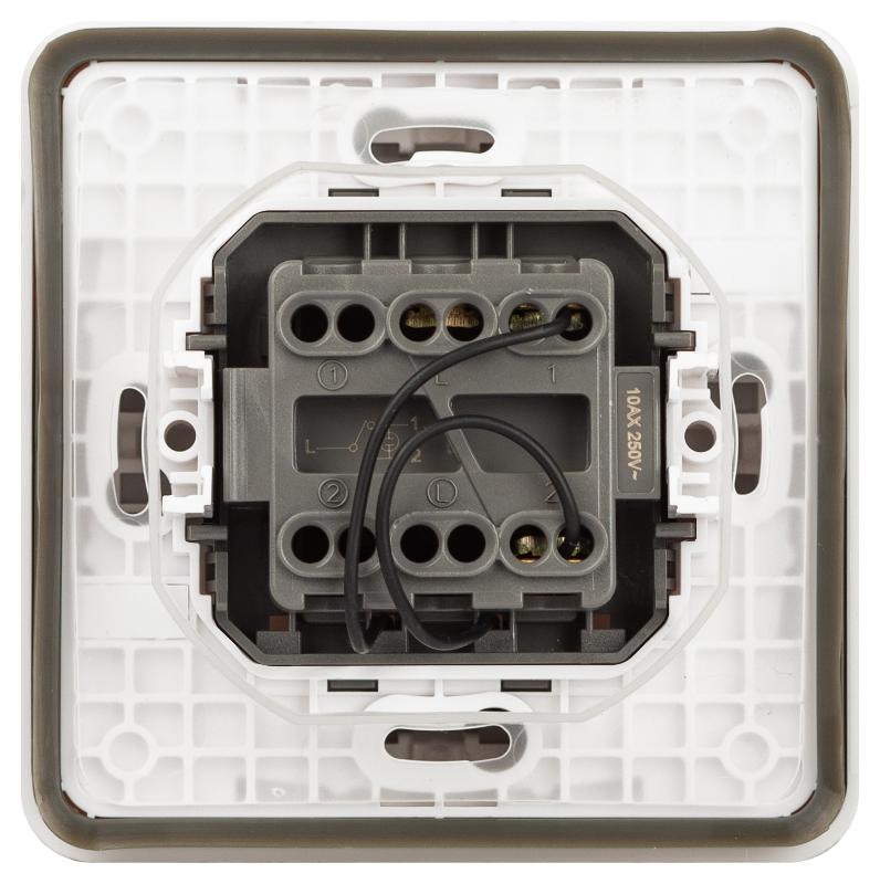 Переключатель ЭРА Эксперт 11-1527-01 с подсветкой IP55, 10АХ-250В, СУ, Белый | Б0063253 | ЭРА — миниатюра 4