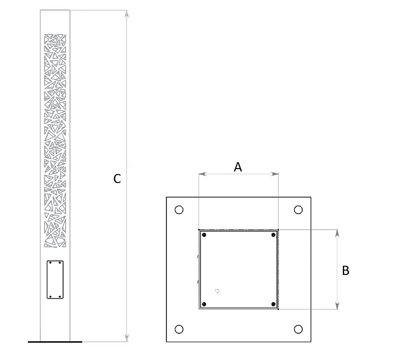 Осветительный комплекс TOWER LED 30W DK 840 RAL9005 H2500 | 1777000020 | Световые Технологии — миниатюра 2