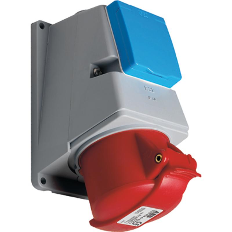 Адаптер CUE416-6+R/UJP, розетка 3P+N+E, 16А + Schuko 10/16А 250В, IP44 | 2CMA178301R1000 | ABB — миниатюра 2