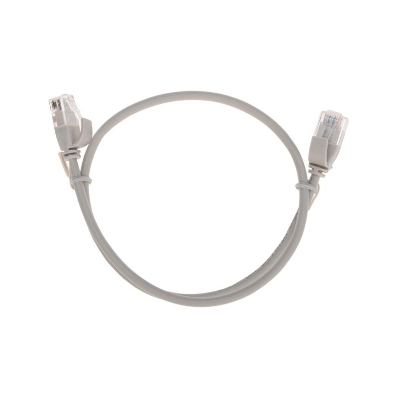 Патч-корд U/UTP CAT 6A (10G), RJ45-RJ45, 28AWG, LSZH, серый, 0.5м REXANT | 02-0380-05 | REXANT — фото 1 | Sento