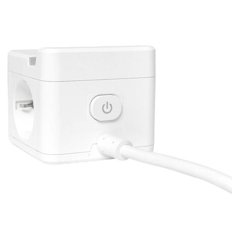 Удлинитель "Куб" 2 гнезда USB + 2Type C с быстрой зарядкой, подставкой под телефон и ночником 1,3 метра 1мм2|UBA-CUB-2-FC|EKF — миниатюра 11