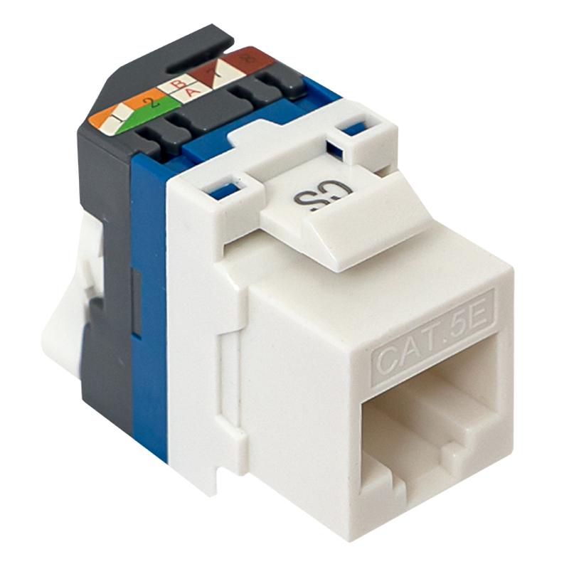 Модуль Keystone TERACOM CS Cat.5E неэкранированный 110 IDC 180 градусов самозажимной (Toolless) серый | TRCS-KSTN-RT180-5EUTP-GY | EKF — миниатюра 6
