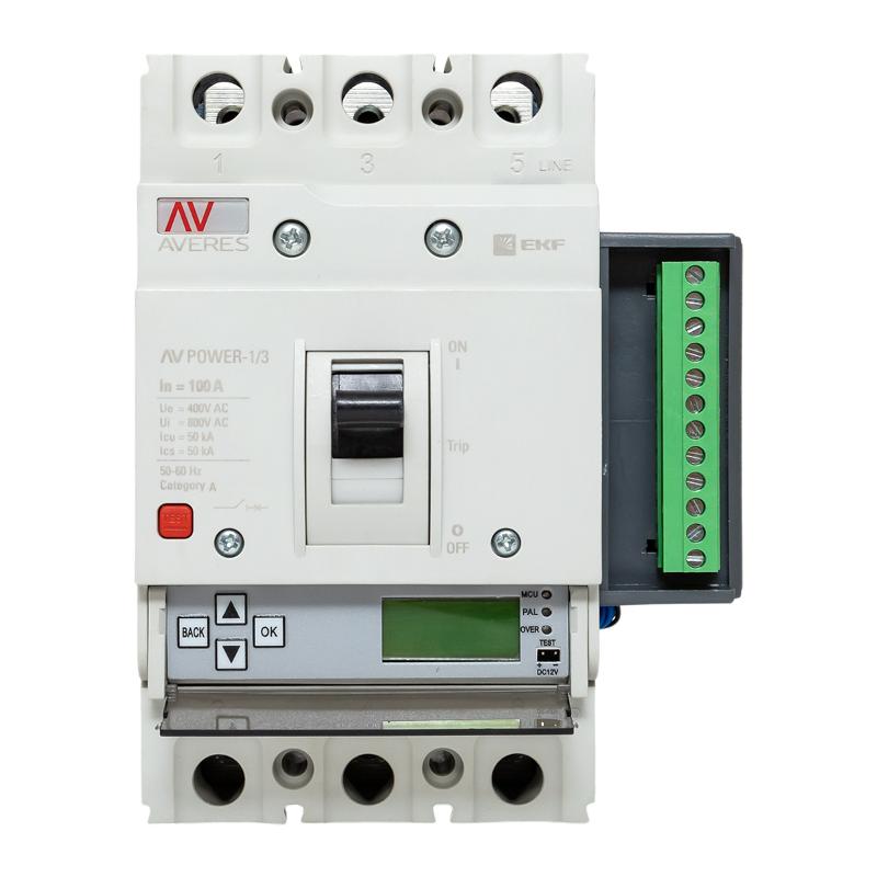 Выключатель автоматический AV POWER-1/3 100А 50kA ETU6.2 | mccb-13-100-6.2-av | EKF — миниатюра 5