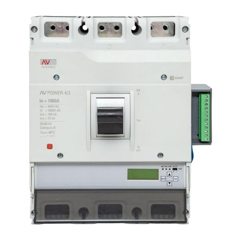 Выключатель автоматический AV POWER-4/3 1000А 100kA ETU6.2 AVERES | mccb-43-1000H-6.2-av | EKF — миниатюра 18