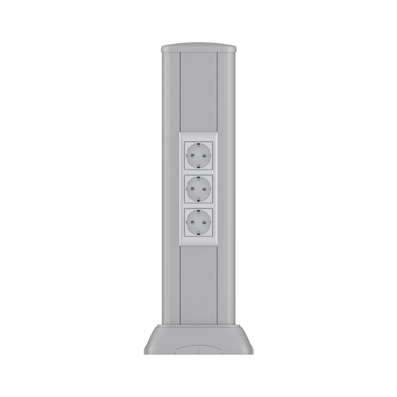 Миниколонна алюминиевая, 0.5м, цвет серый муар, RAL 9006 | 19554 | DKC — DKC (ДКС)
