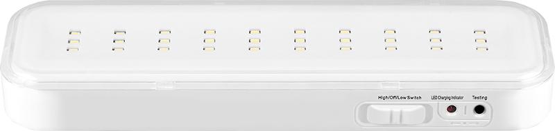 Светильник аварийного освещения аккумуляторный EL120 30LED AC/DC Li-ION батарея, белый, с наклейкой "Выход", 200*60*20 мм | 12670 | FERON — Feron