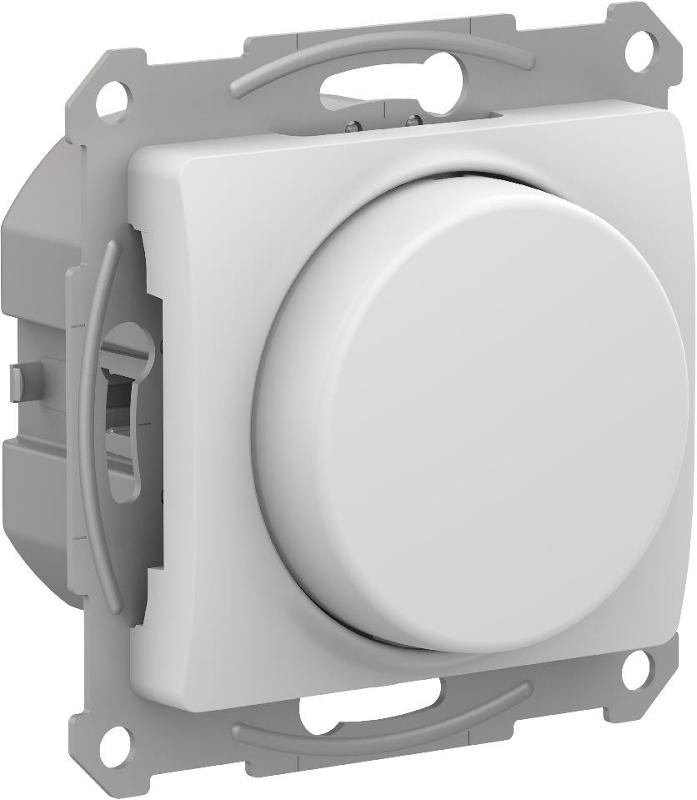 Glossa Белый Светорегулятор (диммер) повор-нажим, LED, RC, 315Вт, механизм | GSL000130 | SE — Systeme Electric