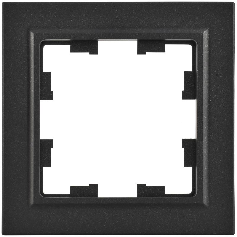 BRITE Рамка 1-ая РУ-1-БрЧ черный | BR-M12-K02 | IEK — миниатюра 2