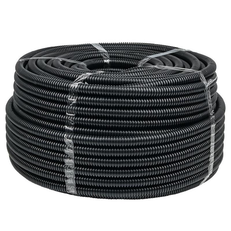 Труба гофр. FRHF с зондом d20мм (100м) черная Plast EKF PROxima | FRHF-20 | EKF — EKF