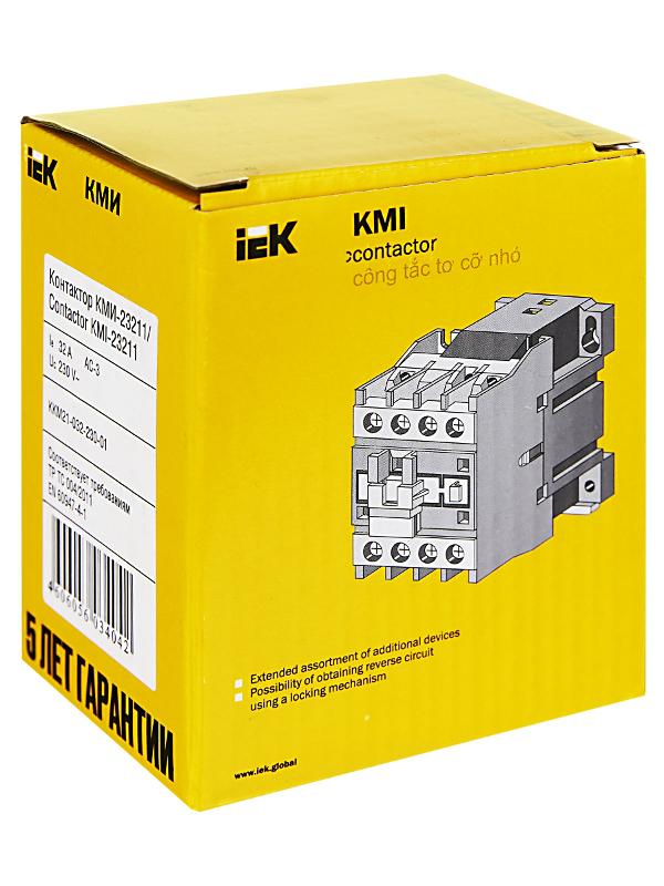 Контактор КМИ-23211 32А 230В/АС3 1НЗ  | KKM21-032-230-01 | IEK — миниатюра 4